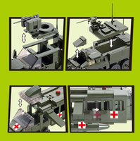 OXFORD COBRA USFK STRYKER BRIGADE Véhicule blindé de transport moderne en plastique ABS, jouet hélicoptère, kits MTC-608
