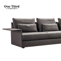 Canapé de restaurant Funda Para modulaire en tissu de canapé en cuir véritable nordique de style européen