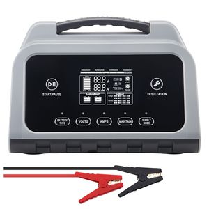 Caricabatterie per Auto con Display LCD Intelligente 12A Compatibile con Batterie 6V 12V 24V 36V 48V al Litio (LiFePO4) e al Piombo-Acido (Gel/AGM) - Product Image 1