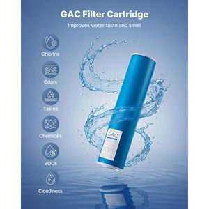 Cartuccia di Ricambio per Filtro Acqua Domestico 4.5'' X 20'' in GAC, Carbone Attivo e Materiale PP per Filtrazione Acqua Domestica Completa - Product Image 2