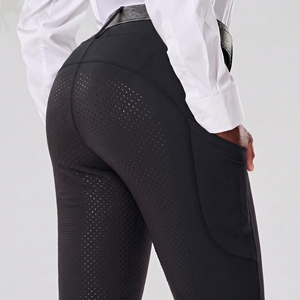 Leggings de Equitación Personalizados de Alta Calidad, Pantalones de Montar para Mujer, Cintura Elástica, Ropa Deportiva Ecuestre de Compresión - Product Image 1