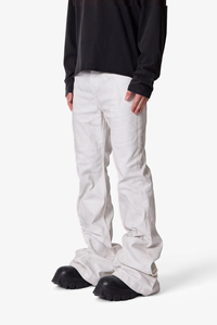 2026 High Quality Custom Knitted Cotton Solid Straight Casual Breathable MidRise Hiphop Slim Medium Wash Men's Denim - Product Image 2