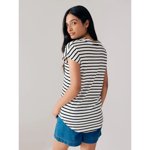 Camiseta de Manga Corta con Cuello Redondo para Mujer, 100% Algodón, Tejido de Punto, Informal, Transpirable, para Todas las Temporadas, Corte Regular, Anti-UV, Secado Rápido - Product Image 4