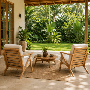 Durable Solid Teak Scandinavian Style Wholesale Z-Shape Retro Teak Lounge Arm <b>Chair</b> Cushioned Wooden Lounge <b>Chair</b> for Hotel - Product Image 6