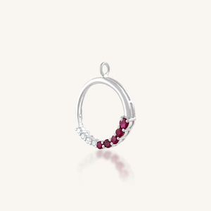 Colgante de Zafiro y Diamantes Múltiples en Plata de Ley 92.5 KLSP-50572 - Product Image 4