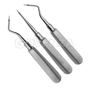 Juego de Elevadores Dentales Manuales Premium para Extracción de Raíces, 3 Piezas, Acero Inoxidable, Instrumentos de Extracción Dental con Certificación CE - Product Image 2