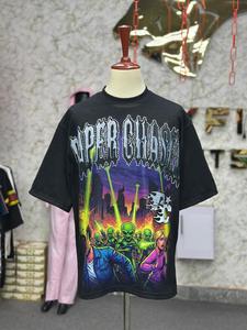 Camiseta Negra para Hombre a Precio Razonable, Manga Corta, Cuello Redondo, Estampado, Corte Regular, Estilo Urbano, Tela de Jersey de Algodón, Personalizada - Product Image 5
