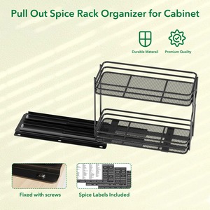 Multi Purpose Pull Out Basket Spice Rack Ideal for Home Organization and <b>Kitchen</b> <b>Accessories</b> Condiment storage From India - Product Image 3