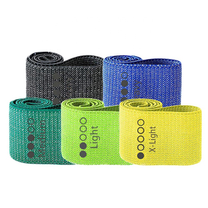 Lot de bandes de résistance en boucle avec logo personnalisé, en tissu polyester durable et antidérapant, pour les fessiers et les hanches - Product Image 3