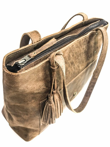 Sac fourre-tout vintage pour femme en cuir véritable, prix de gros, avec doublure douce et une élégance qui convient au style quotidien - Product Image 6