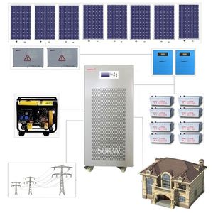ระบบพลังงานแสงอาทิตย์แบบไฮบริดออฟกริด 50 กิโลวัตต์ ระบบแผงโซลาร์เซลล์ 60 กิโลวัตต์ ระบบพลังงานแสงอาทิตย์ ระบบกักเก็บพลังงานแสงอาทิตย์ (ESS) - Product Image 4