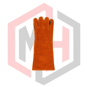 Gants de soudage en cuir croûte, double paume renforcée, doigts anti-vibration, antidérapants, résistants aux déchirures pour soudage TIG/MIG/Stick - Product Image 3