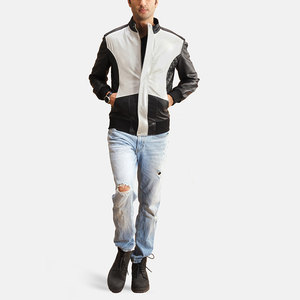 Nueva Chaqueta de Cuero para Motocicleta de Invierno, de Poliéster, Corte Ajustado, Lisa, Hecha en Pakistán - Product Image 2
