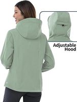 Vestes softshell imperméables 100% polyester avec capuche pour femmes, vestes coupe-vent de randonnée personnalisées, vestes de sport tendance