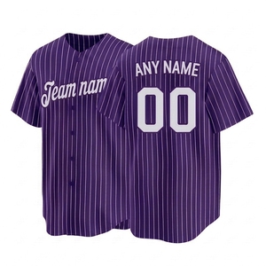 Camiseta Deportiva de Béisbol con Logotipo Personalizado al por Mayor, Uniforme de Béisbol para Club Escolar Masculino, Camisetas de Béisbol Bordadas y Sublimadas Personalizadas - Product Image 1