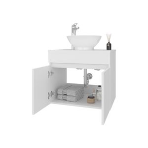 Mobile da bagno Sheridan bianco con 2 ante - Product Image 4