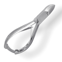 Coupe-ongles incurvé professionnel en acier inoxydable de qualité chirurgicale, robuste, pour podologie, ongles incarnés épais, à mâchoires larges