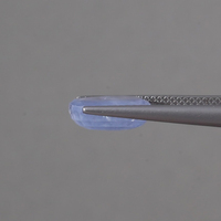 Saphir bleu naturel en vrac de qualité supérieure, 6,43 carats, taille ovale 12x9 mm, poli à la main, certifié IGI, ciré/huileé