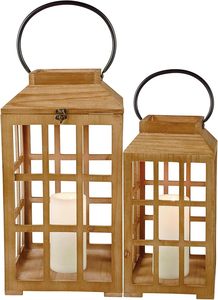 Customizable Creative Wooden <b>Lantern</b> <b>Candle</b> Holder Rustic Style Decorative Piece For Festival And Party Decoration - Product Image 3