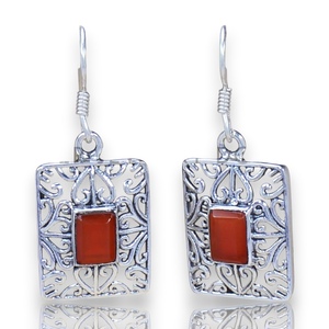 Pendientes Colgantes de Plata de Ley 925 con Gema de Corte Esmeralda Cuadrada, Diseño Único, para Mujer, Regalo de Boda o Fiesta, a la Moda - Product Image 1