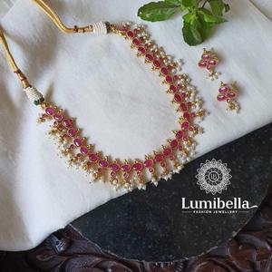 Oval Kemp Short Necklace Set-Fashion Jewelry - Product Image 2