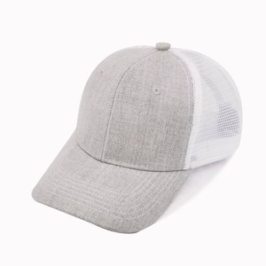 Gorra de béisbol de malla transpirable con logo personalizado bordado, estilo hip hop, a juego de colores, casual, tipo trucker, para verano, streetwear - Product Image 3