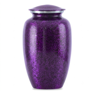 Urna Funeraria Metálica Color Púrpura Moteado para Guardar Cenizas Humanas, Urnas de Cremación al por Mayor - Product Image 1