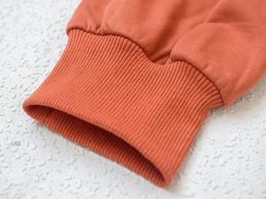 Venta al por mayor personalizada de algodón de invierno Sexy sudadera de manga larga de primera calidad de doble capa de cuello forro frontal liso de moda de color sólido - Product Image 3