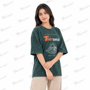 เสื้อยืดลำลองผู้หญิงไซส์ใหญ่ ผ้าฝ้าย 100% 200 GSM ซักแล้วแห้งไว ระบายอากาศดี แฟชั่นสตรีท รับผลิตแบบ OEM แบรนด์ส่วนตัว - Product Image 2