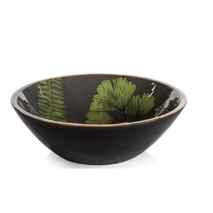 Table Top Wooden Bowl <b>Sticker</b> Enamel Printed Natural Wooden Salad Serving Bowl Custom Made Dough Bowl For Home <b>Kitchen</b> Use - Product Image 4