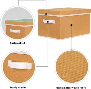Caja de almacenamiento de tela funcional hecha en Vietnam para organización de guardarropa Bolsas de almacenamiento prácticas - Product Image 4