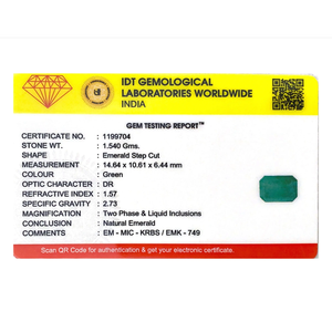 Natural Zambian Emerald 7.7 Carat Loose Gemstone Emerald Cut for Fine Jewelry - Product Image 4