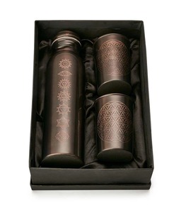 Bouteille de bière en cuivre artisanale indienne, design classique, étanche et sans danger pour les aliments, grande capacité, cadeau pour les occasions professionnelles - Product Image 2