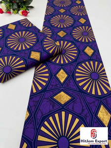 High Lightweight African Wax Print Cotton Twill <b>Fabric</b> Ankara Dress Material Outdoor OEM ODM Custom Manufacturing Service - Product Image 4