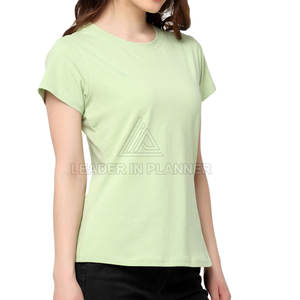 Ropa Casual Urbana al Por Mayor, Camiseta de Manga Corta para Mujer, Fabricante Pakistaní, Camiseta para Mujer - Product Image 3