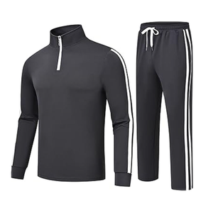 Survêtements personnalisés élégants en gros, unisexes, en polaire pour l'hiver, pour le jogging et l'entraînement, avec logo imprimé par transfert thermique - Product Image 6