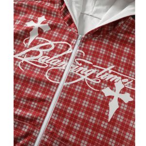 Custom Graphic Zip Up Hoodie Mens Y2K <b>Gothic</b> Streetwear Oversized Vintage Full Zip Sweatshirt Heavyweight Fleece Cross <b>Jacket</b> - Product Image 6