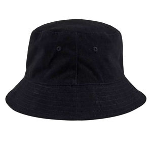 Custom <b>Plain</b> Black Breathable Canvas Bucket Hat Unisex Summer UV Protection Foldable Wide Brim Lightweight Beach Fisherman <b>Cap</b> - Product Image 1