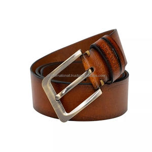 เข็มขัดลำลองหนังแท้สีน้ำตาลงานแฮนด์เมดทุกขนาดและหัวเข็มขัดทองเหลือง - Product Image 6