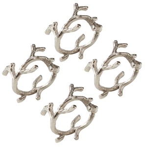 Anillo para Servilletas con Diseño de Ciervo Dorado, Decoración de Mesa Vintage de Latón, 4.5 cm de Ancho, Accesorio Navideño - Product Image 2