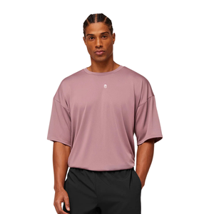 Camiseta Deportiva Extra Grande para Hombre, Transpirable, de Alto Rendimiento, Holgada, para Entrenamiento, Color Rosa Claro - Product Image 5