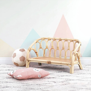 Miniature <b>doll</b> house furniture rattan sofa chair toys cheap price toy chairs <b>dolls</b> accessory - Product Image 5