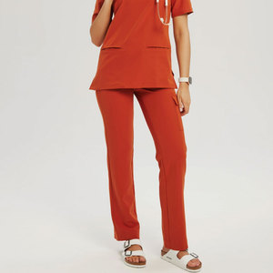 Wholesale <b>Plus</b> <b>Size</b> Women's Heavyweight Oxford Fabric Nursing Set Trouser <b>Scrub</b> Pants Custom Logo Breathable Hospital Needle - Product Image 4