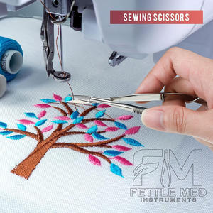 Tijeras Profesionales para Pestañas con Punta Recta y Curva, Agarre Ergonómico Suave, para el Cuidado de las Cutículas, de Acero Inoxidable, para Diestros - Product Image 5