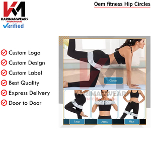 Adjustable Hip Circle Band Men Women Gym Glute Workout Resistance Training OEM Supplier - Product Image 3