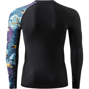 เสื้อรัดกล้ามเนื้อ BJJ พิมพ์ลายโลโก้ตามสั่งสำหรับผู้ชาย ผู้ใหญ่-ผ้าสแปนเด็กซ์/โพลีเอสเตอร์ 220 กรัม น้ำหนักเบา ระบายอากาศได้ดี ไร้ตะเข็บ - Product Image 6
