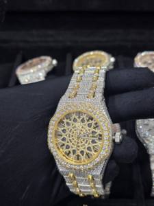 Relojes de Lujo Pahal Jewels para Negocios, con Diamantes Moissanite, Movimiento Automático, Caja de Acero Inoxidable, Esfera con Agujas, Cristal de Zafiro - Product Image 4