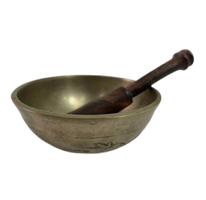 สินค้ามาใหม่ งานฝีมือโลหะ ทองเหลืองโบราณ ชามเสียงร้องราคาถูกที่สุด ชามเสียงร้องสำหรับการทำสมาธิชาการ์ - Product Image 6