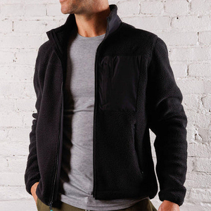 Veste en polaire sherpa pour homme, chaude, décontractée, pour l'hiver, pour l'extérieur, avec fermeture éclair intégrale, logo sur la poitrine, logo personnalisé, veste en polaire sherpa douce - Product Image 5