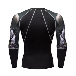   Camisetas Sublimadas para BJJ, Rashguards para Grappling, MMA, Jiu Jitsu, Ropa de Combate, Manga Corta, Rashguards Fortleo - Product Image 3